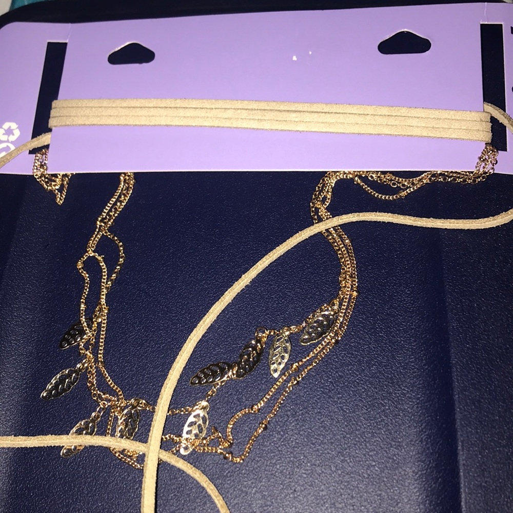 3/$15 Gold and grayish choker